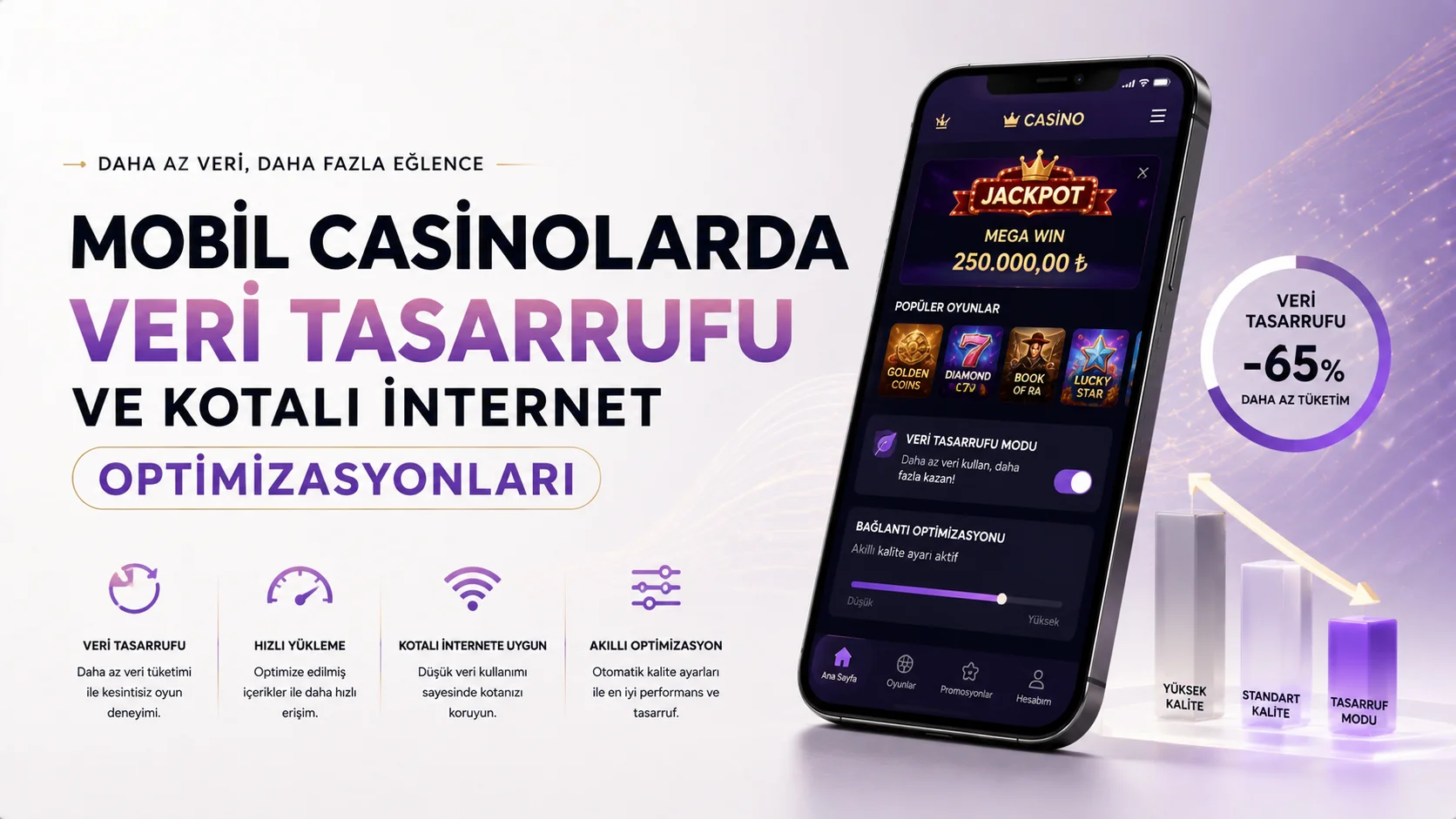 Mobil Casinolarda Veri Tasarrufu ve Kotalı İnternet Optimizasyonları